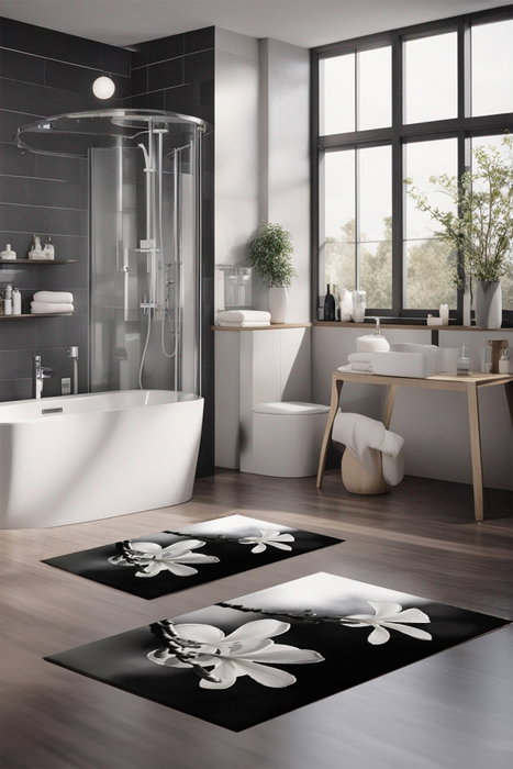 Mijölnir Juego de alfombrillas de baño CT-5123, 2 piezas, Multicolor